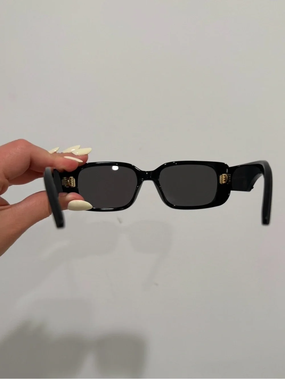 Dior Black Rectangular Frame Sunglasses